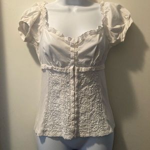 Corset white blouse